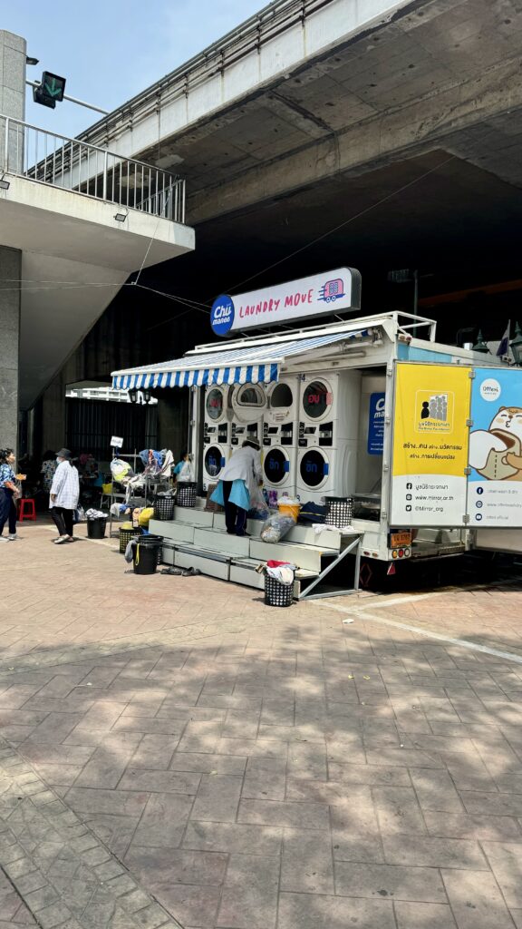 Mobile Laundry Station in Bangkok