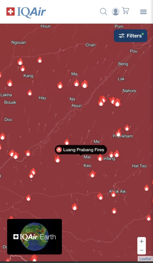 Feuer Luang Prabang