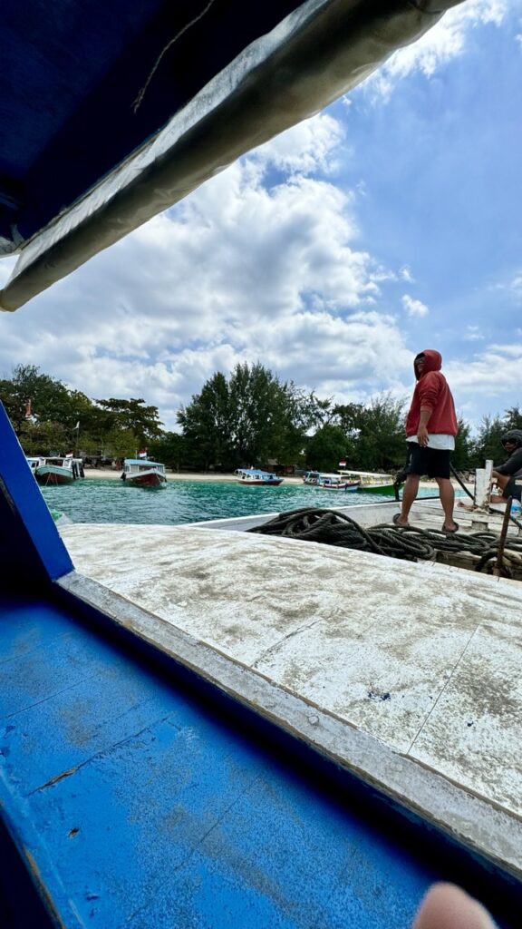 anfahrt public pier gili trawangan