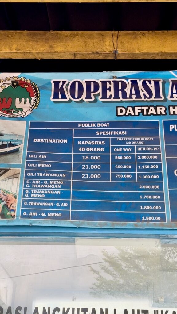 ticket counter public boat