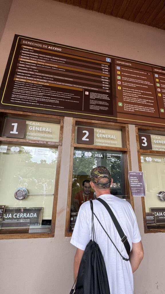 ticket counter iguazu fälle argentinische seite